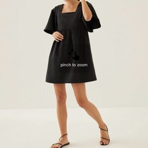 Love Bonito Babydoll Swing Mini Dress with Bow